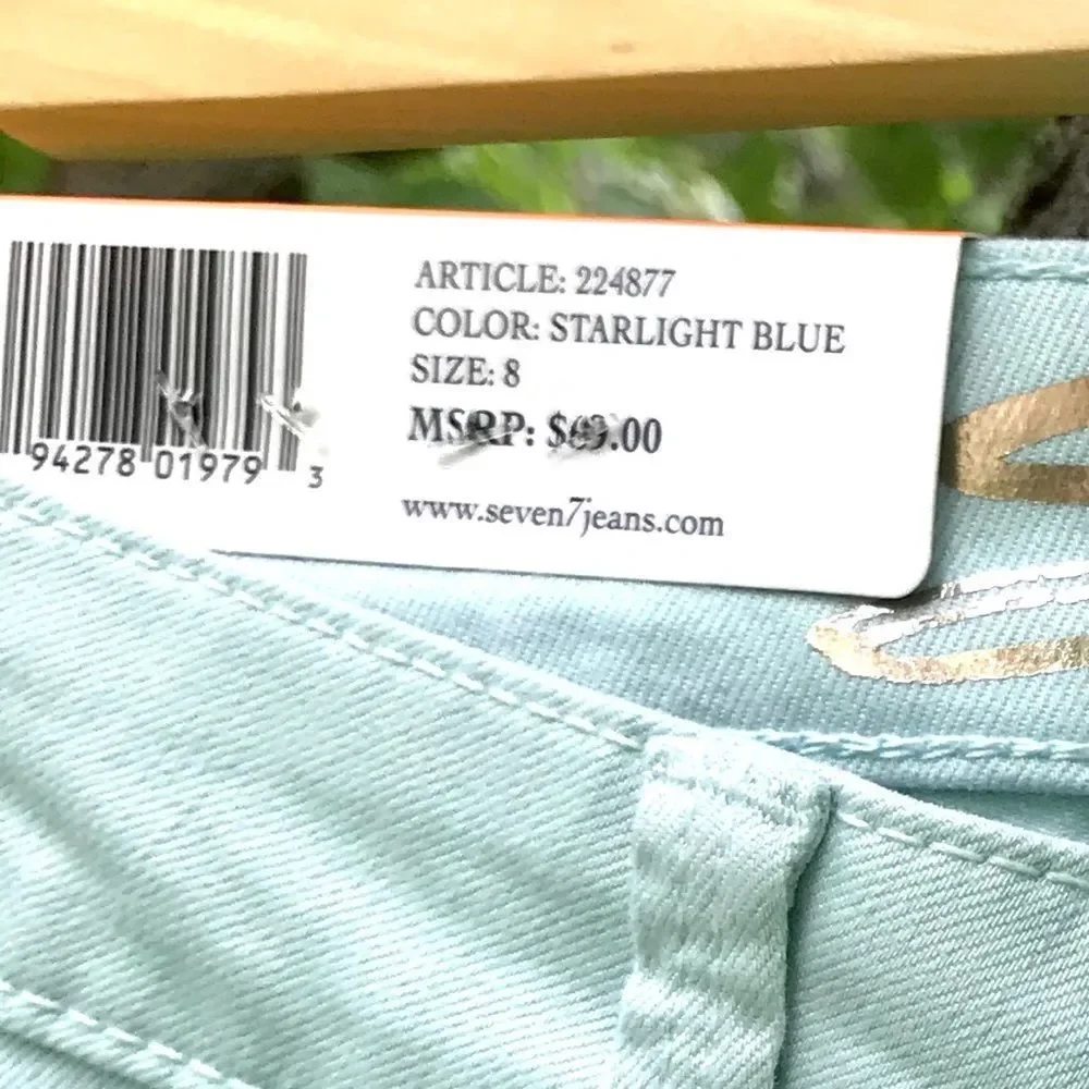NWT $69 Seven7 | Hollywood | High Rise | Skinny Jeans in Starlight Blue 8 - Picture 9 of 15